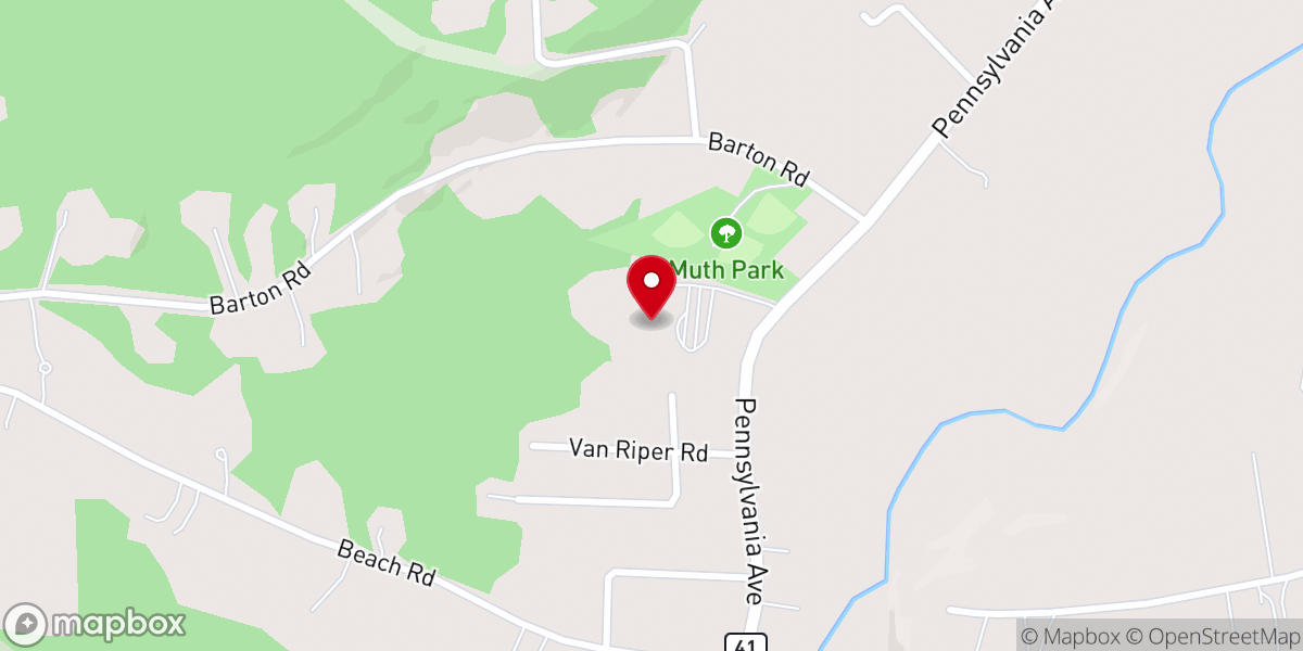 Map showing location of St. Margaret Mary's Church
