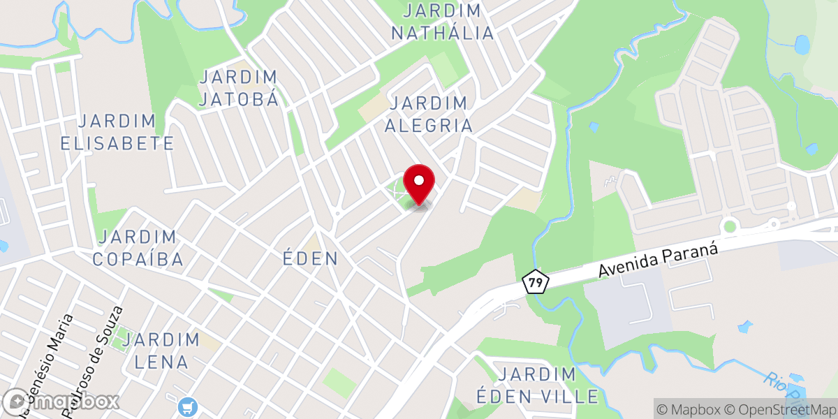 Map showing location of Igreja pentecostal amor e justiça