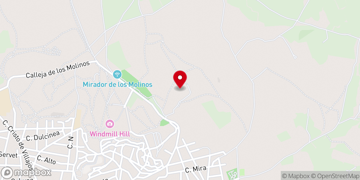 Map showing location of Ermita de San Roque