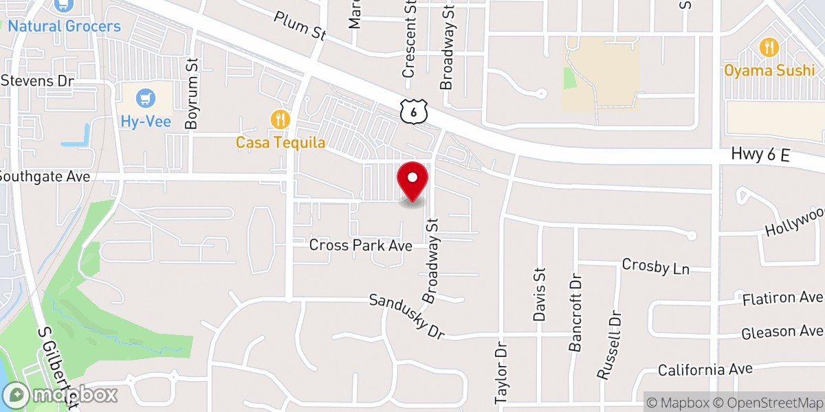 Map showing location of Parkview Church | East Campus