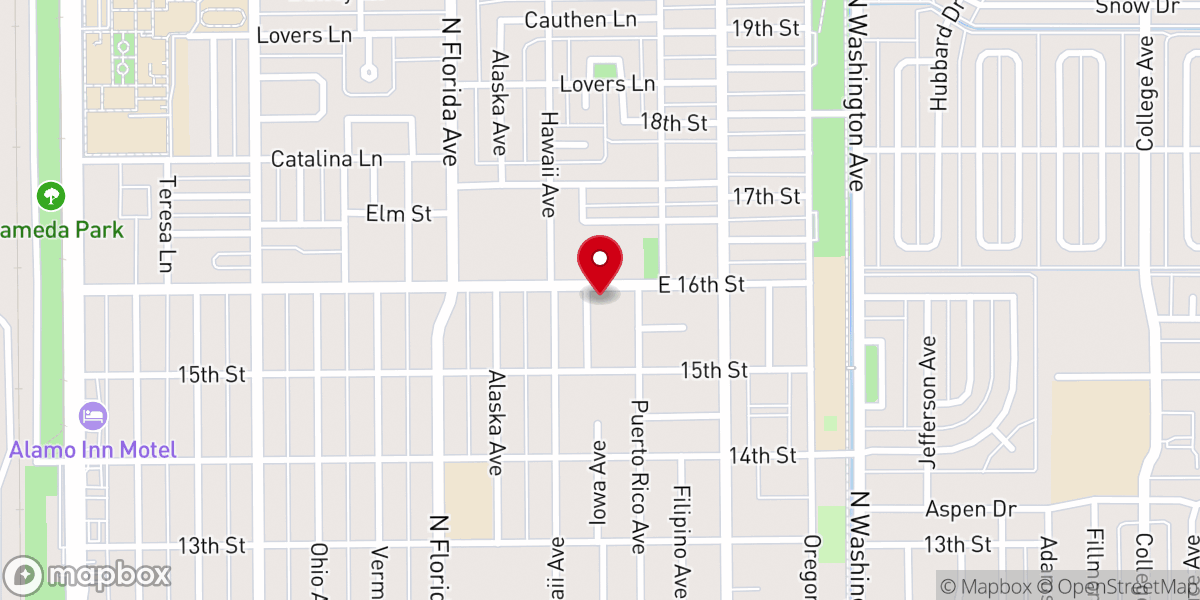 Map showing location of Unitarian Universalist Fellowship