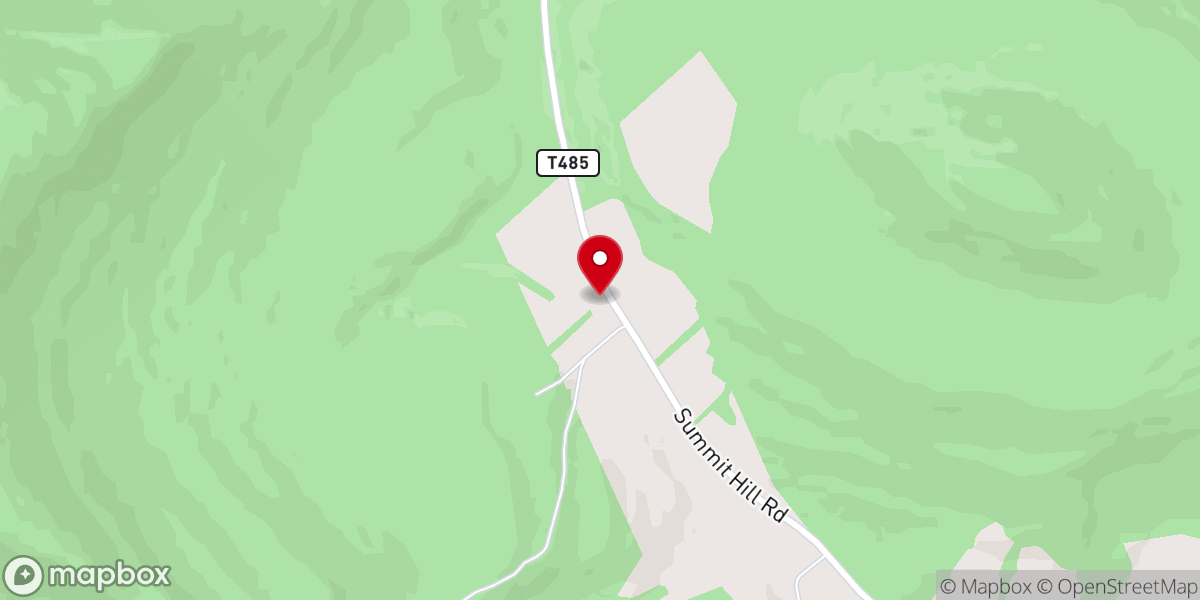 Map showing location of Summit Hill Wesleyan Church