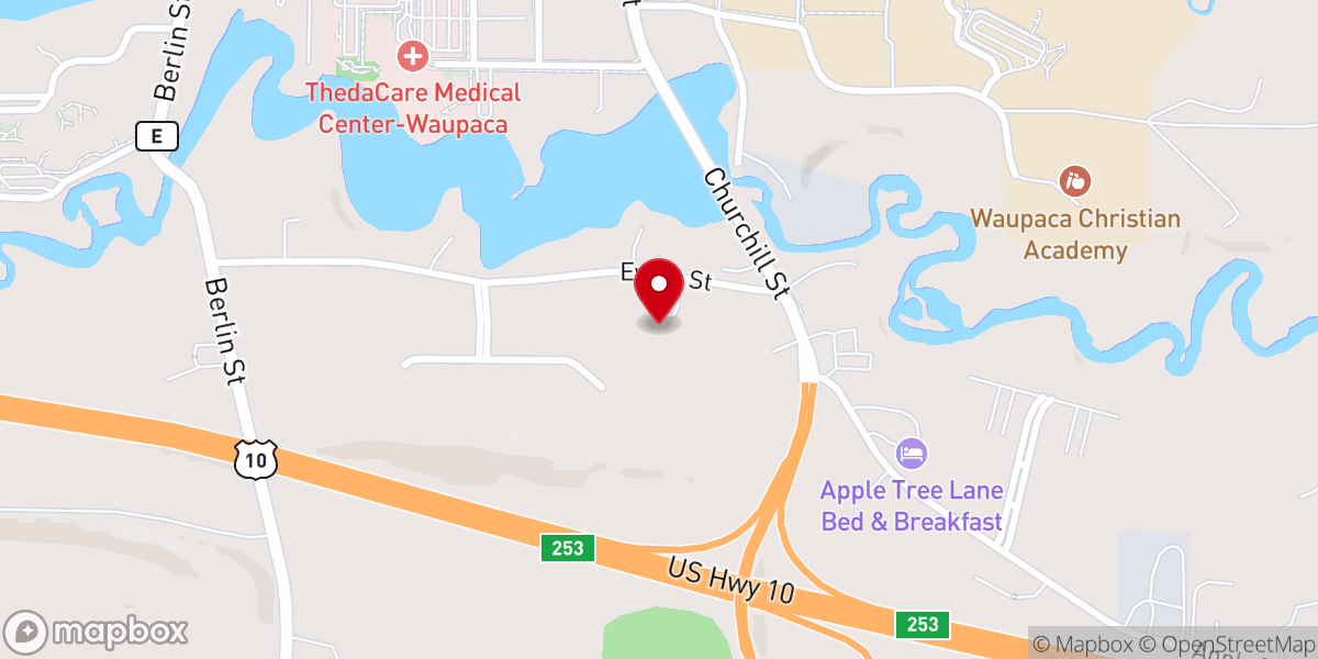 Map showing location of Immanuel Lutheran Church