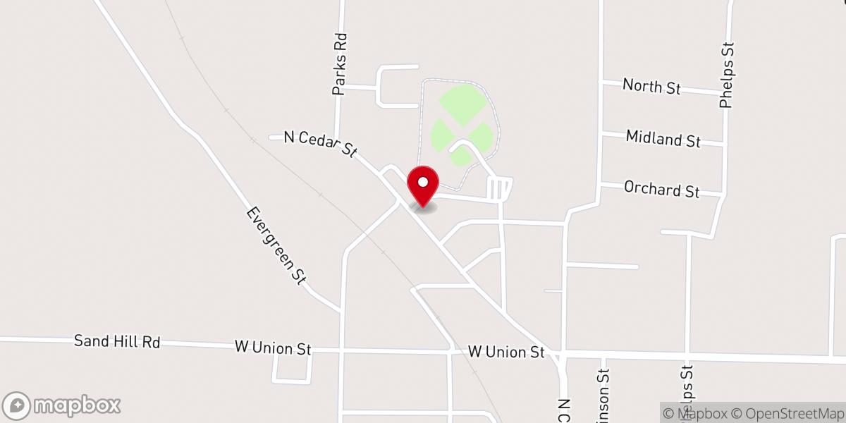 Map showing location of Gleason Community Center