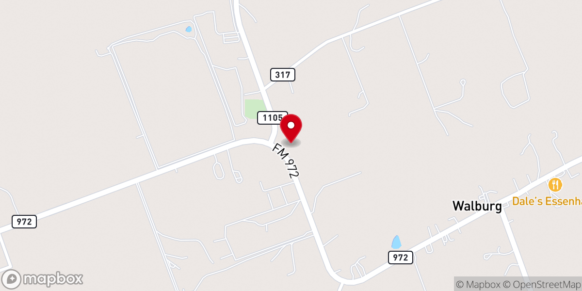 Map showing location of Saint Peter Lutheran Church