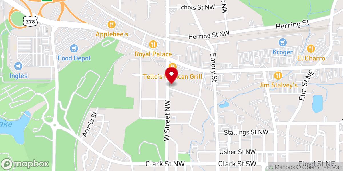 Map showing location of Moses Methodist Church