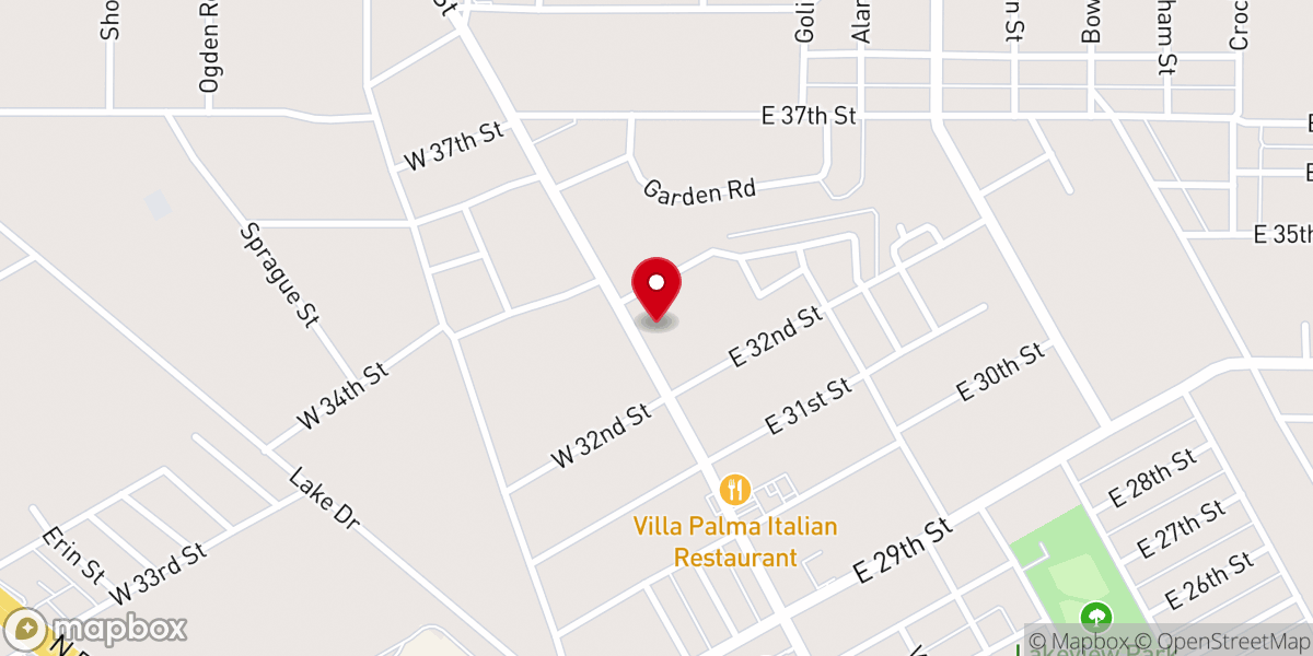 Map showing location of Chadbourne North Church of Christ