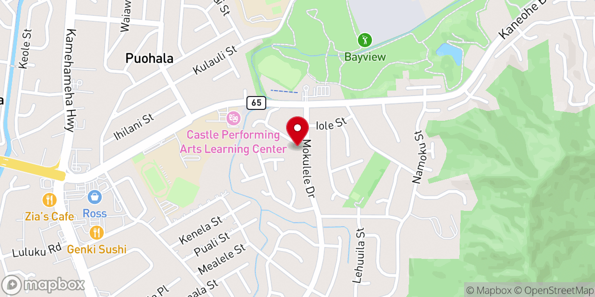 Map showing location of Windward Church of the Nazarene
