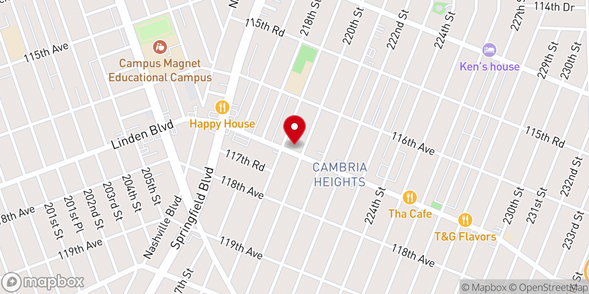 Map showing location of Smile Crafters - Cambria Heights, Queens
