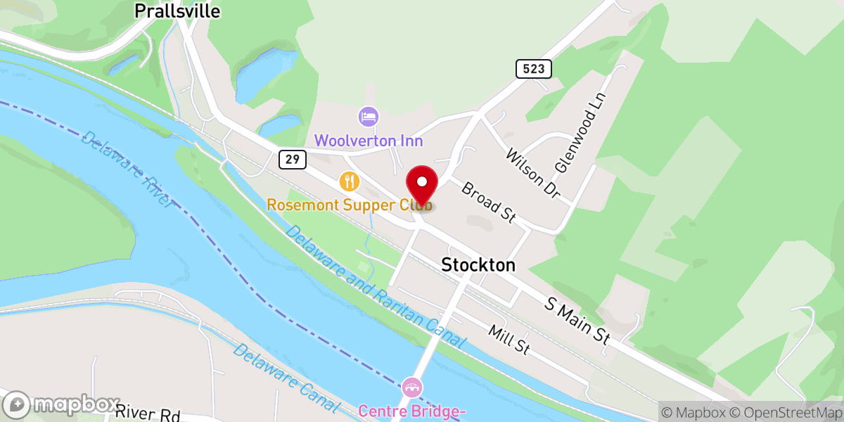 Map showing location of Stockton Wesleyan Church