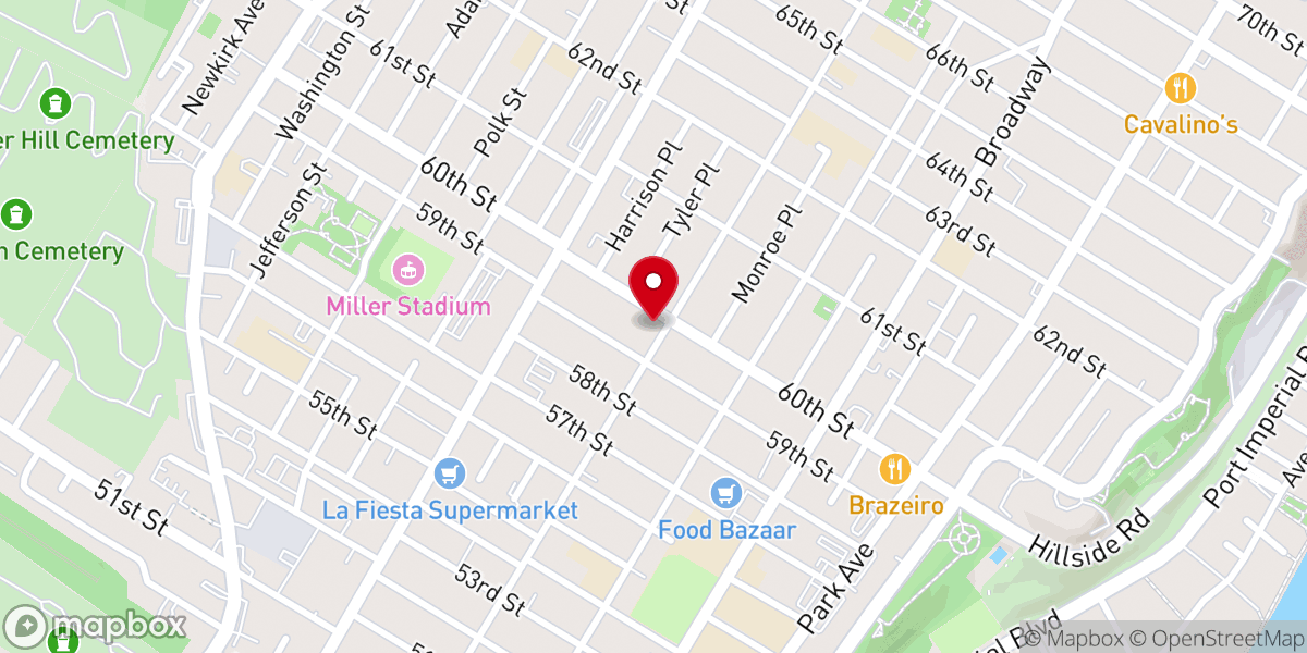 Map showing location of Fraternidad Cristiana Wny