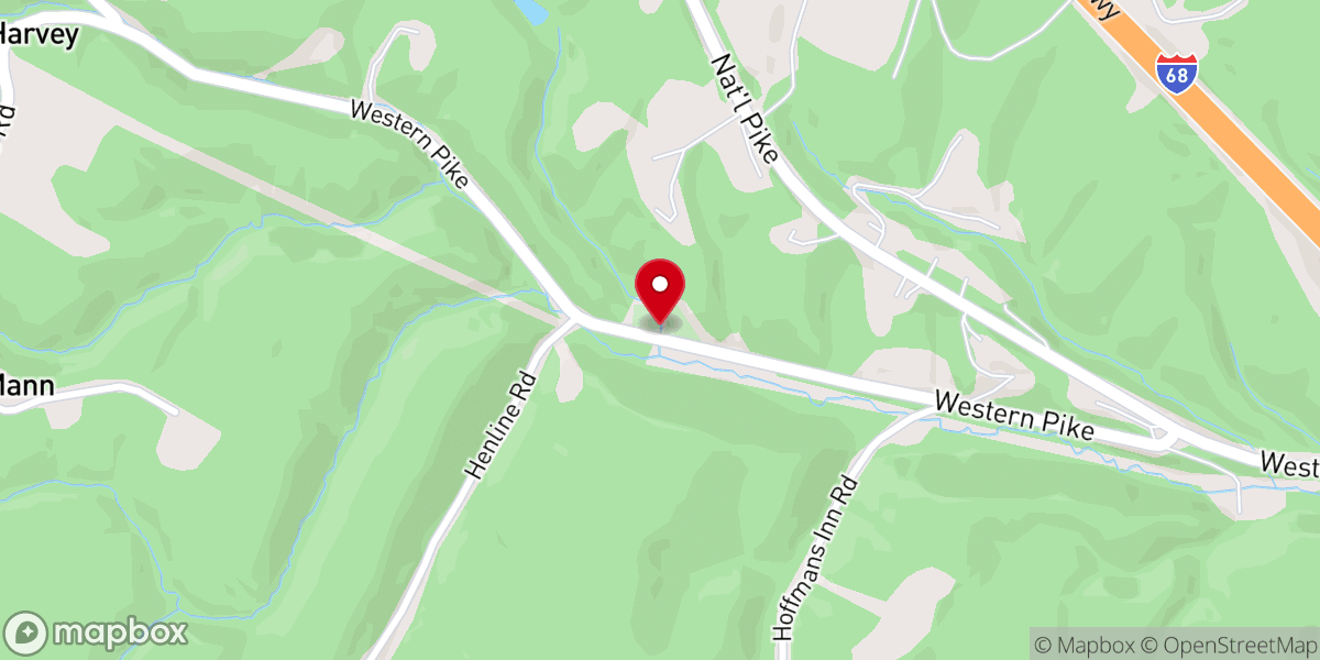 Map showing location of Mount Olivet Presbyterian Church