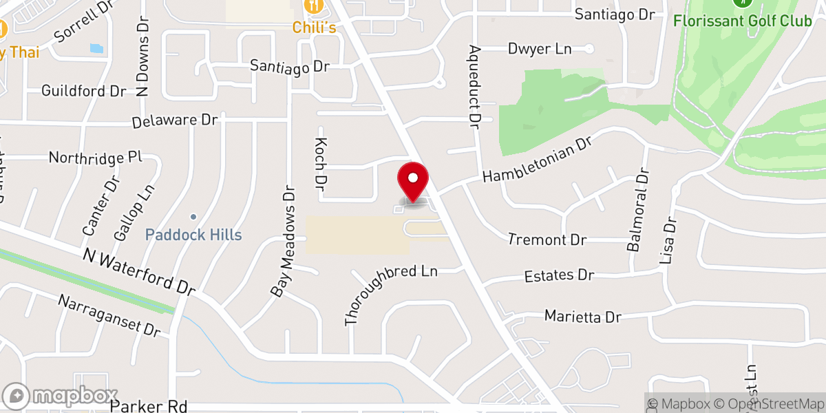 Map showing location of Grace Assembly of God