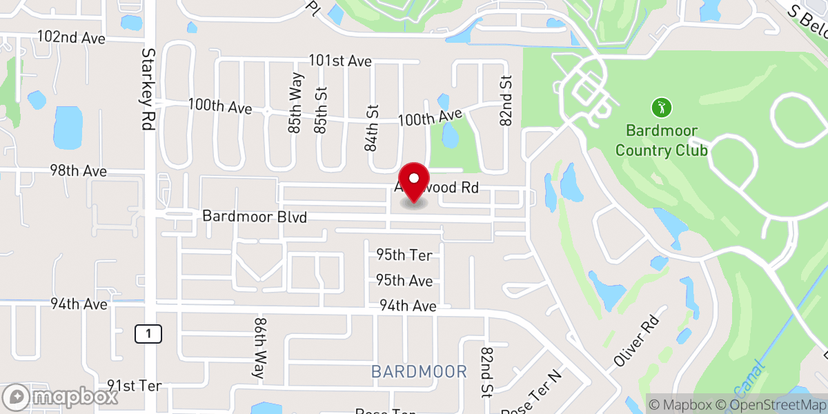 Map showing location of Heirs of Promise Church
