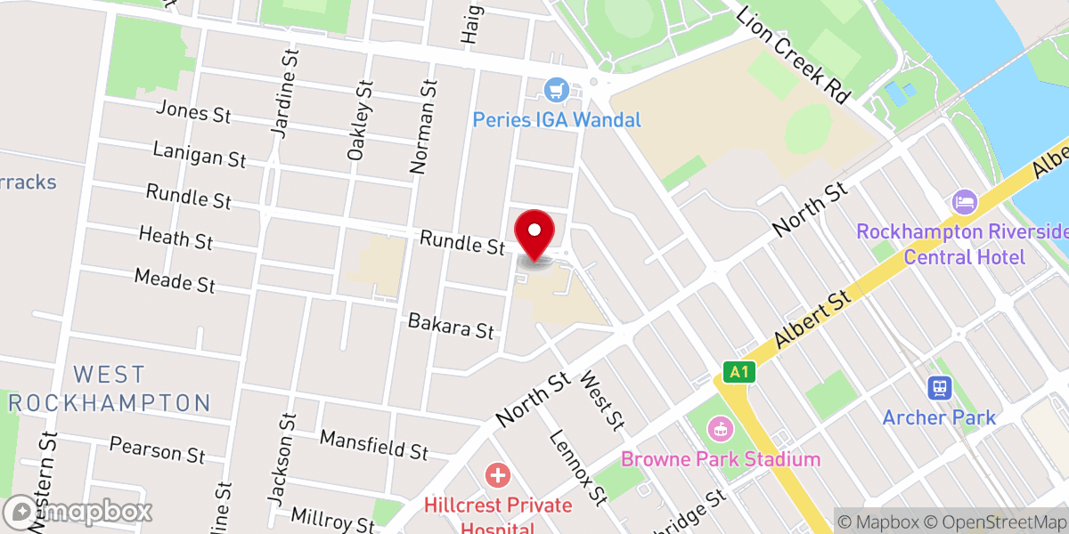 Map showing location of St Luke's Anglican Church