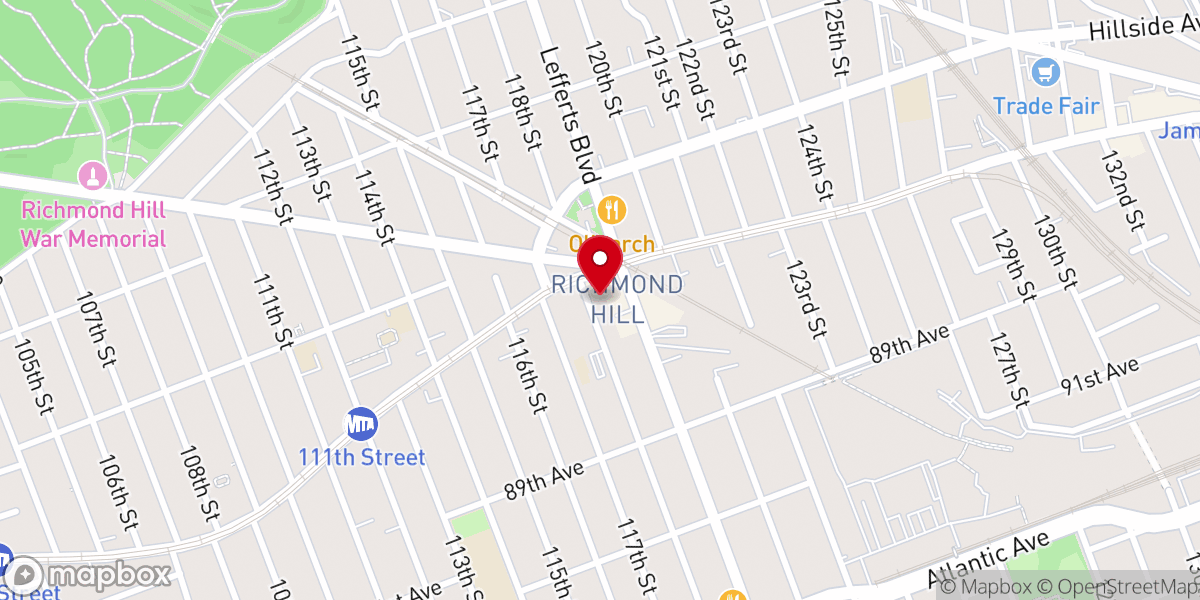 Map showing location of Radiant Ministry for Christ Inc