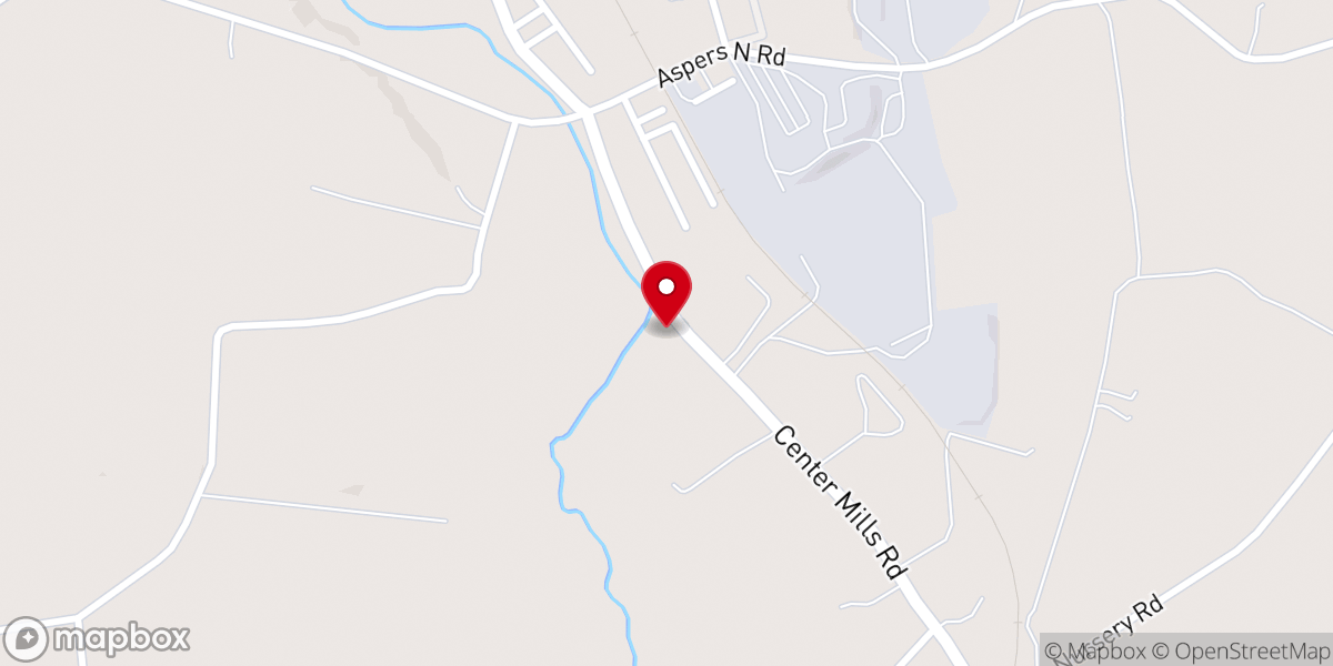 Map showing location of Christ Lutheran Church