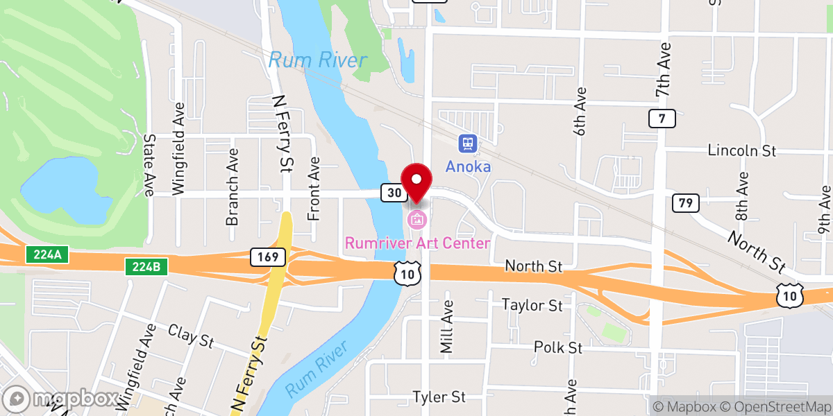 Map showing location of Salt and Light Church Anoka MN