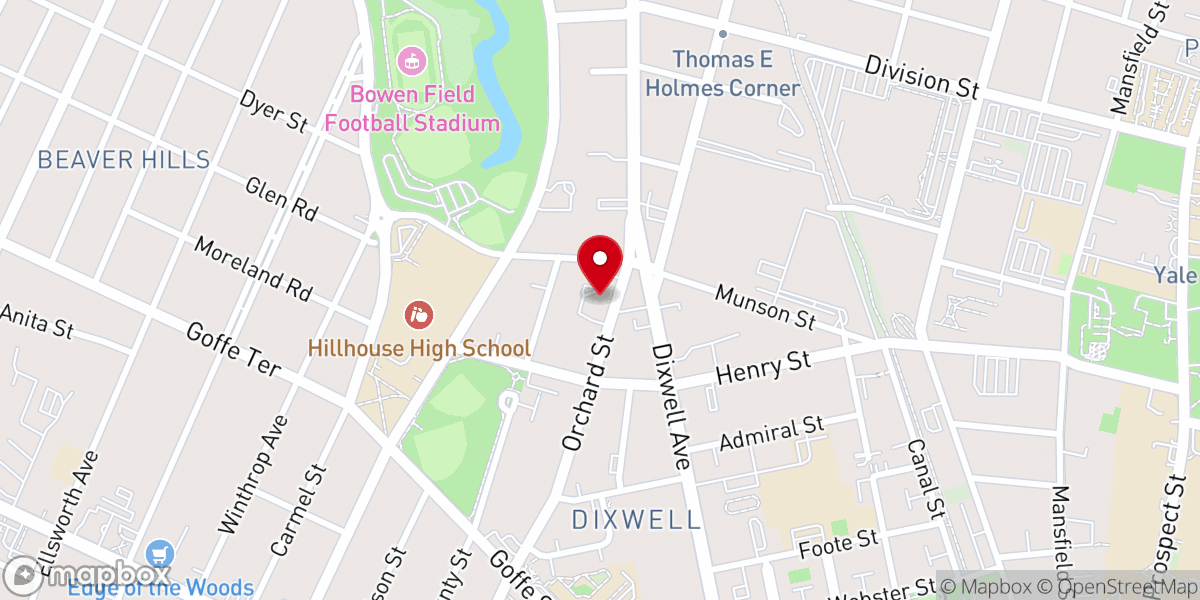 Map showing location of Beulah Heights First Pentecostal Church