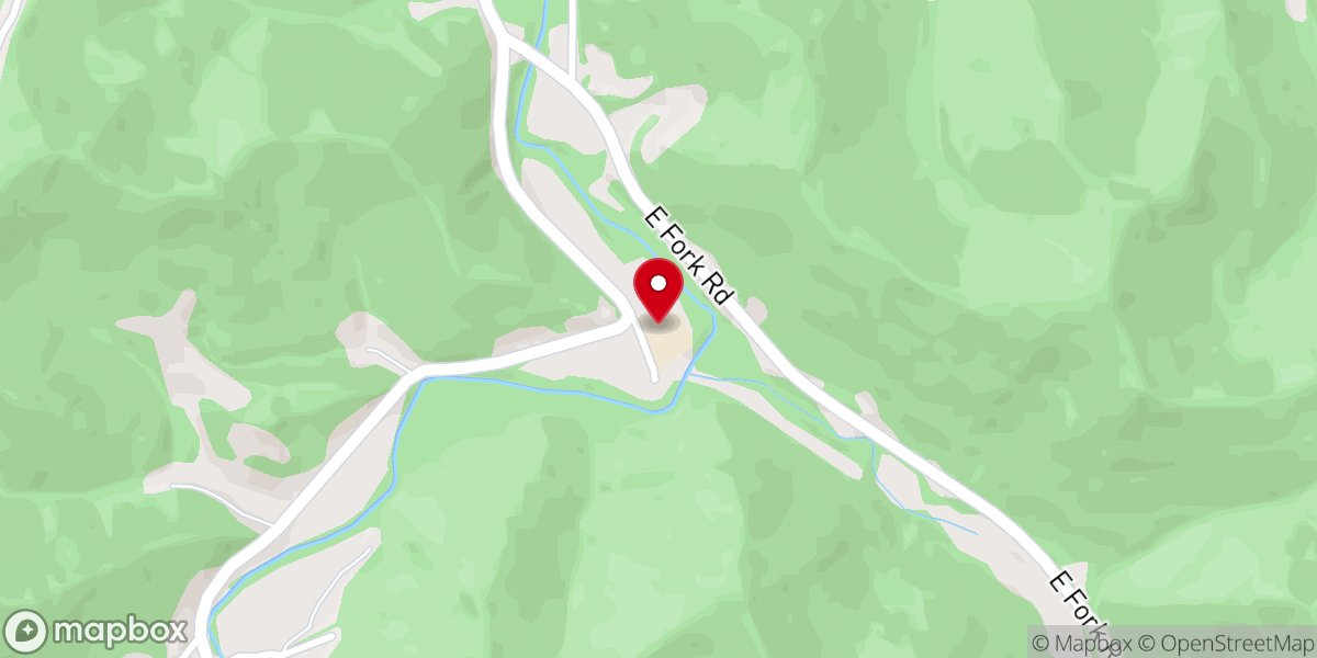 Map showing location of Harts Community Center