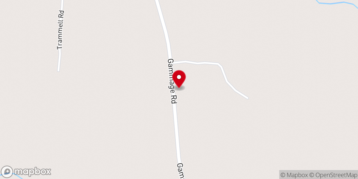 Map showing location of Tennell Chapel
