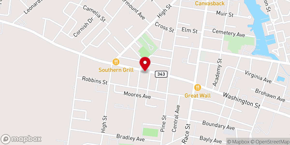 Map showing location of New Jerusalem Church of God in Jesus Christ, Inc.