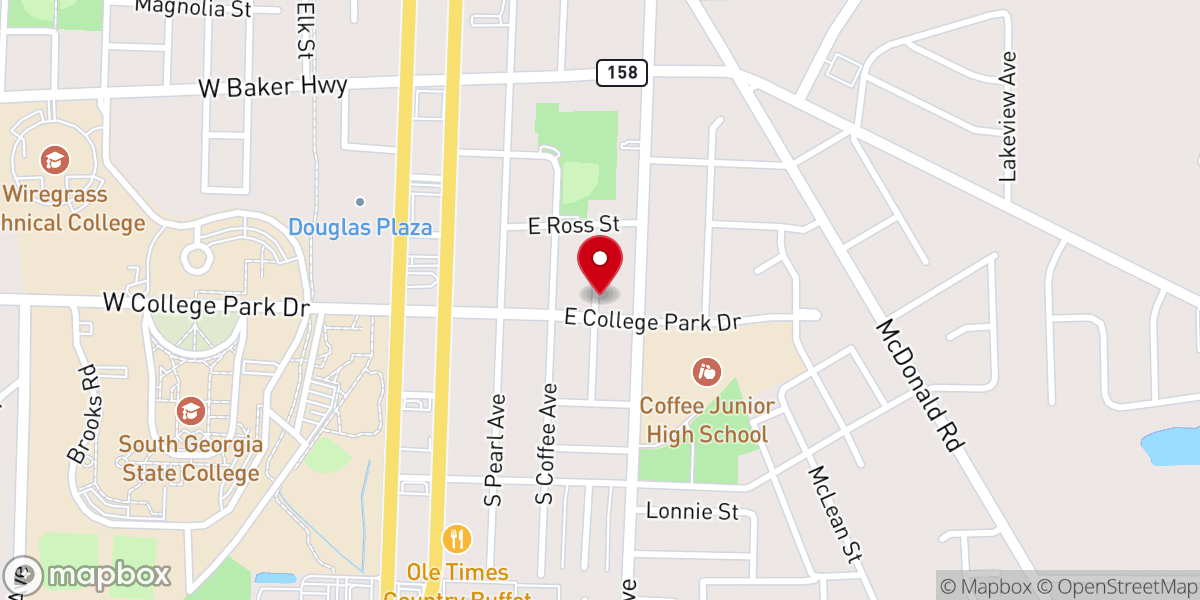 Map showing location of Youngs Chapel Missionary Baptist Church Inc