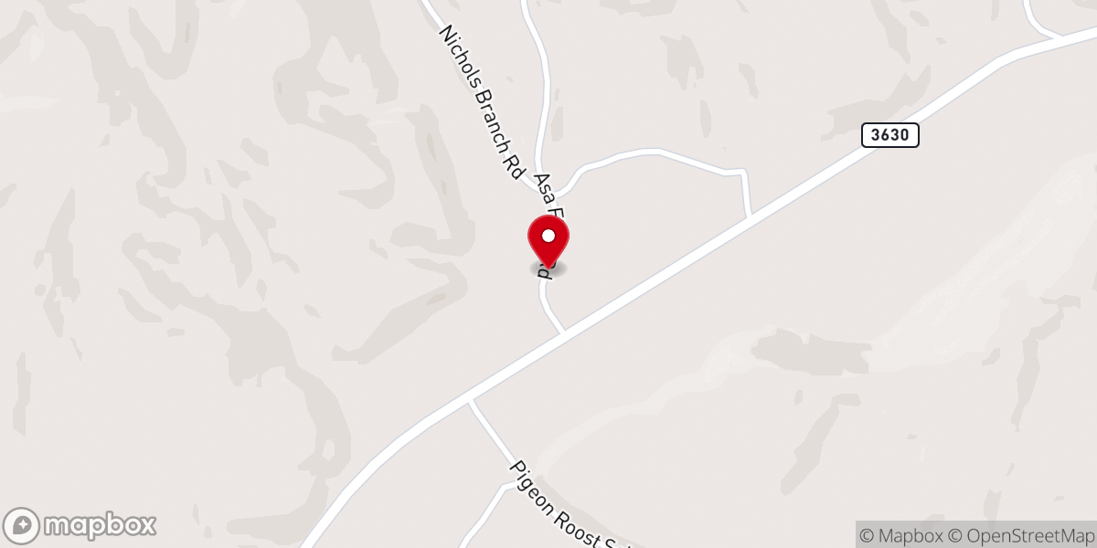 Map showing location of Friendship Baptist Church