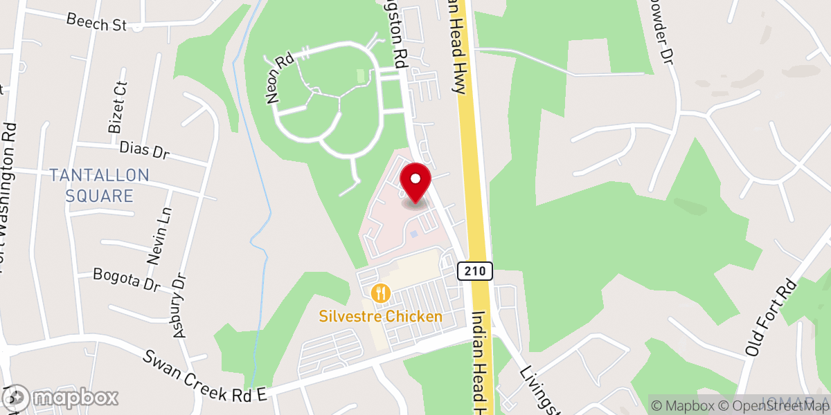 Map showing location of Adventist HealthCare Fort Washington Medical Center