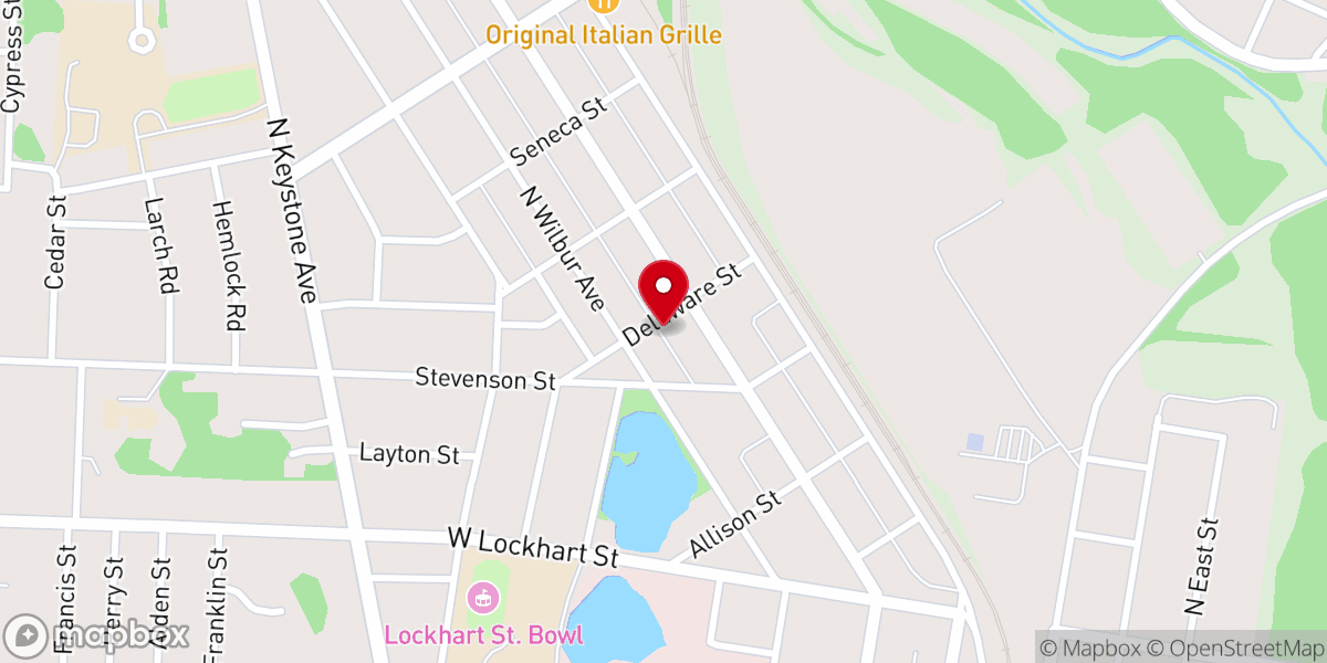 Map showing location of ABMen USA