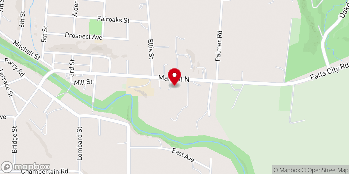 Map showing location of Watkins Community Ministries