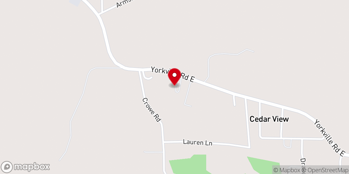 Map showing location of CrossPoint Church
