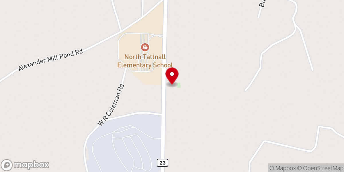 Map showing location of True Vine Deliverance Church, Inc.