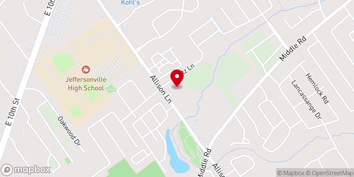 Map showing location of Faith Lutheran Church (ELCA)