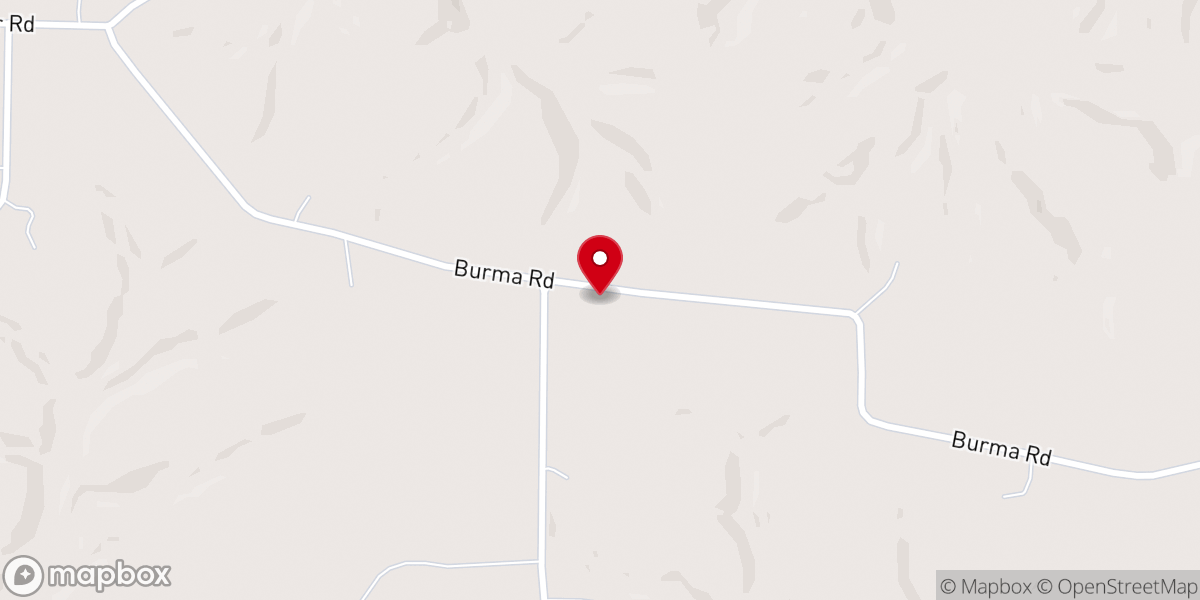 Map showing location of Mt Pleasant Christian Church