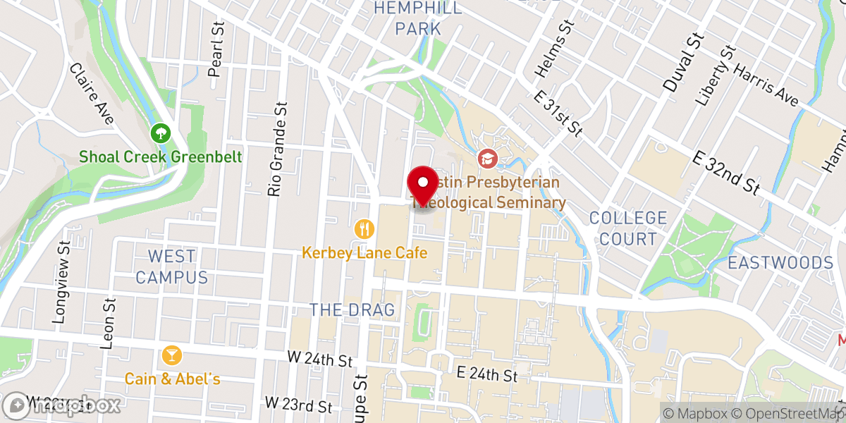Map showing location of All Saints' Episcopal Church