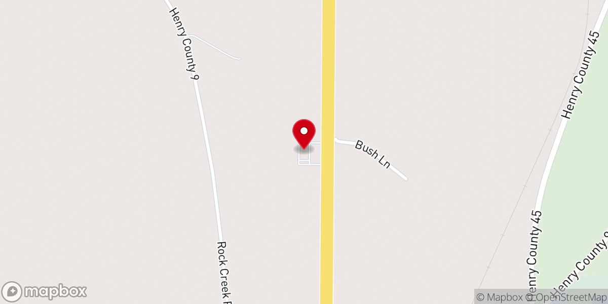 Map showing location of Trinity Baptist Church