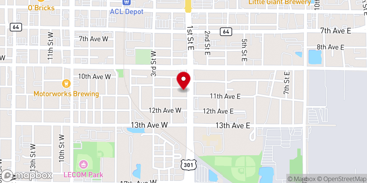 Map showing location of St. Mary Missionary Baptist Church
