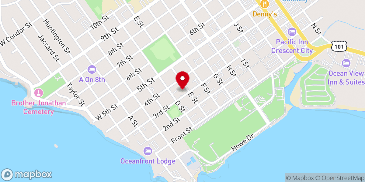 Map showing location of Uncharted Shores Academy