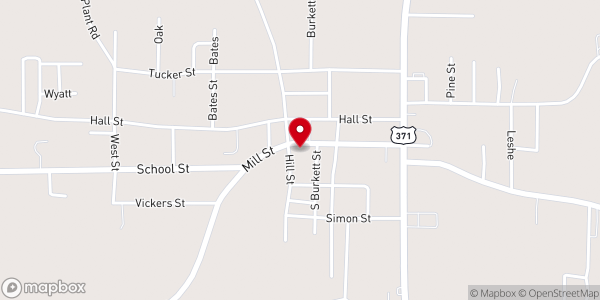 Map showing location of Main Street Chapel