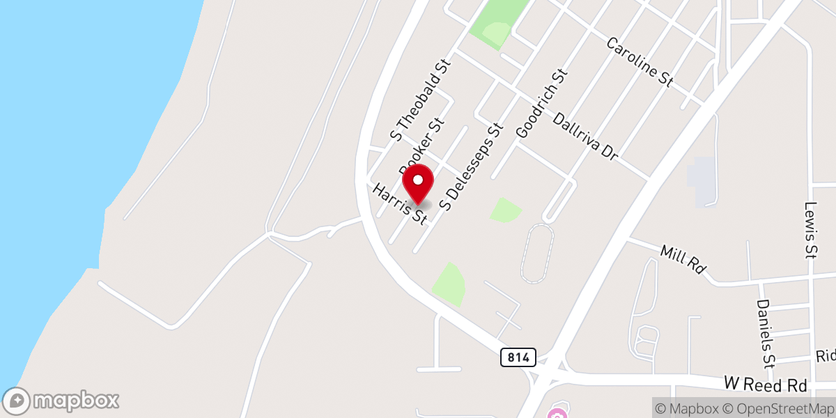 Map showing location of Greater Springfield MB Baptist