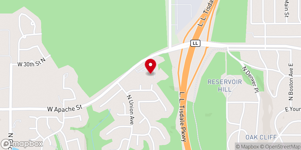 Map showing location of Metropolitan Baptist Church