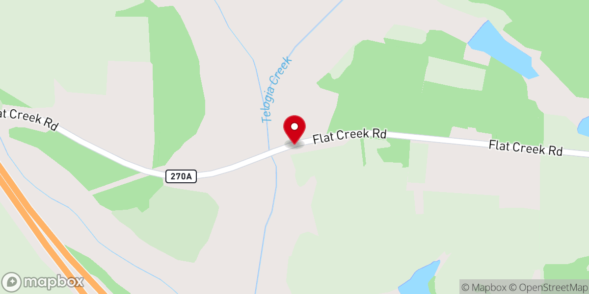 Map showing location of Peace Church