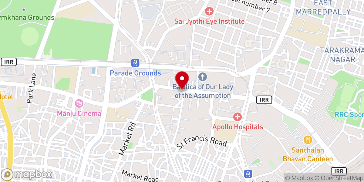 Map showing location of Millennium Methodist Church