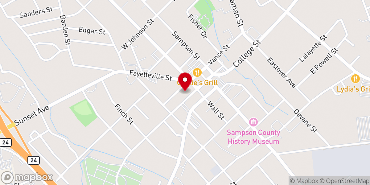Map showing location of Saint Paul's Episcopal Church