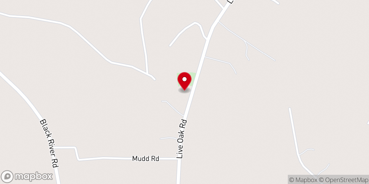 Map showing location of Joshua Baptist Church