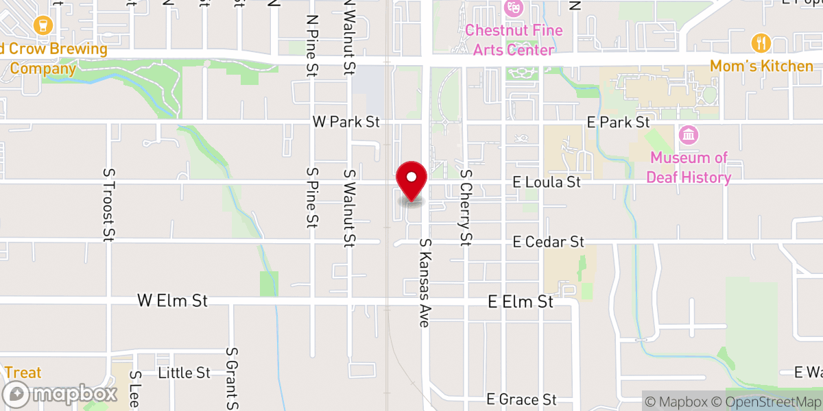 Map showing location of Faith Journey-Olathe KS