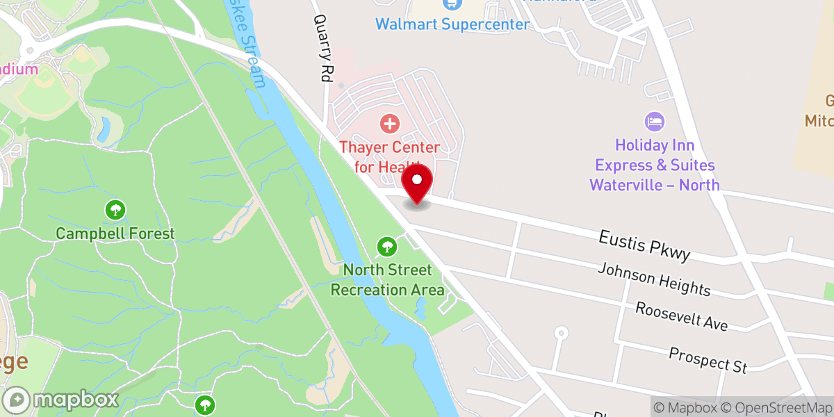 Map showing location of St. Mark's Episcopal Church