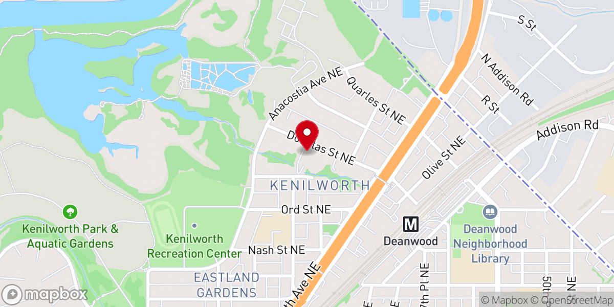 Map showing location of Maranatha Chapel Fellowship Church