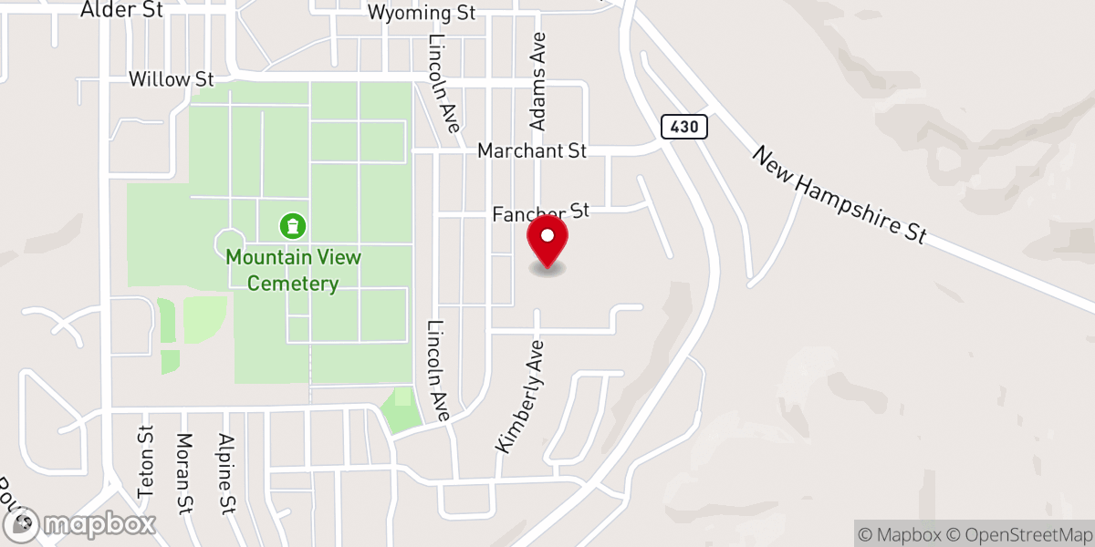 Map showing location of United Church of Christ
